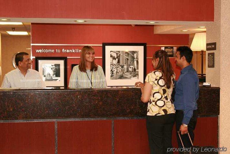 Hampton Inn Franklin Inreriör bild